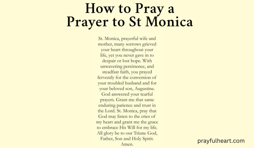 Prayer to St Monica