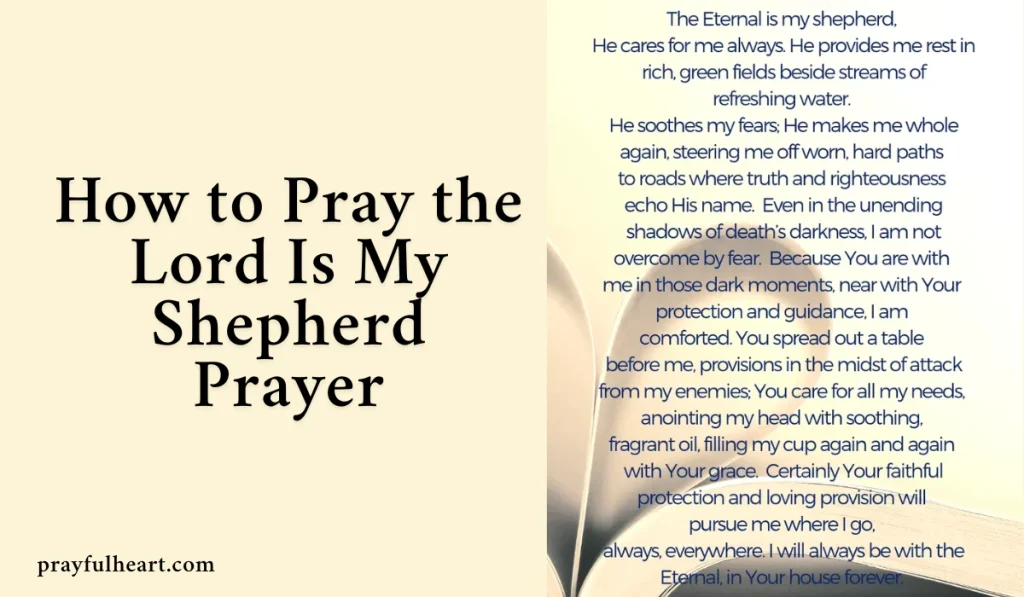 Lord is My Shepherd Prayer
