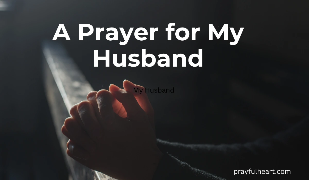 A Prayer for My Husband