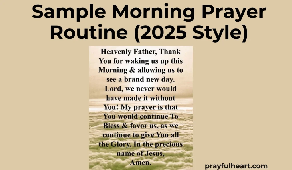 Prayer in the Morning